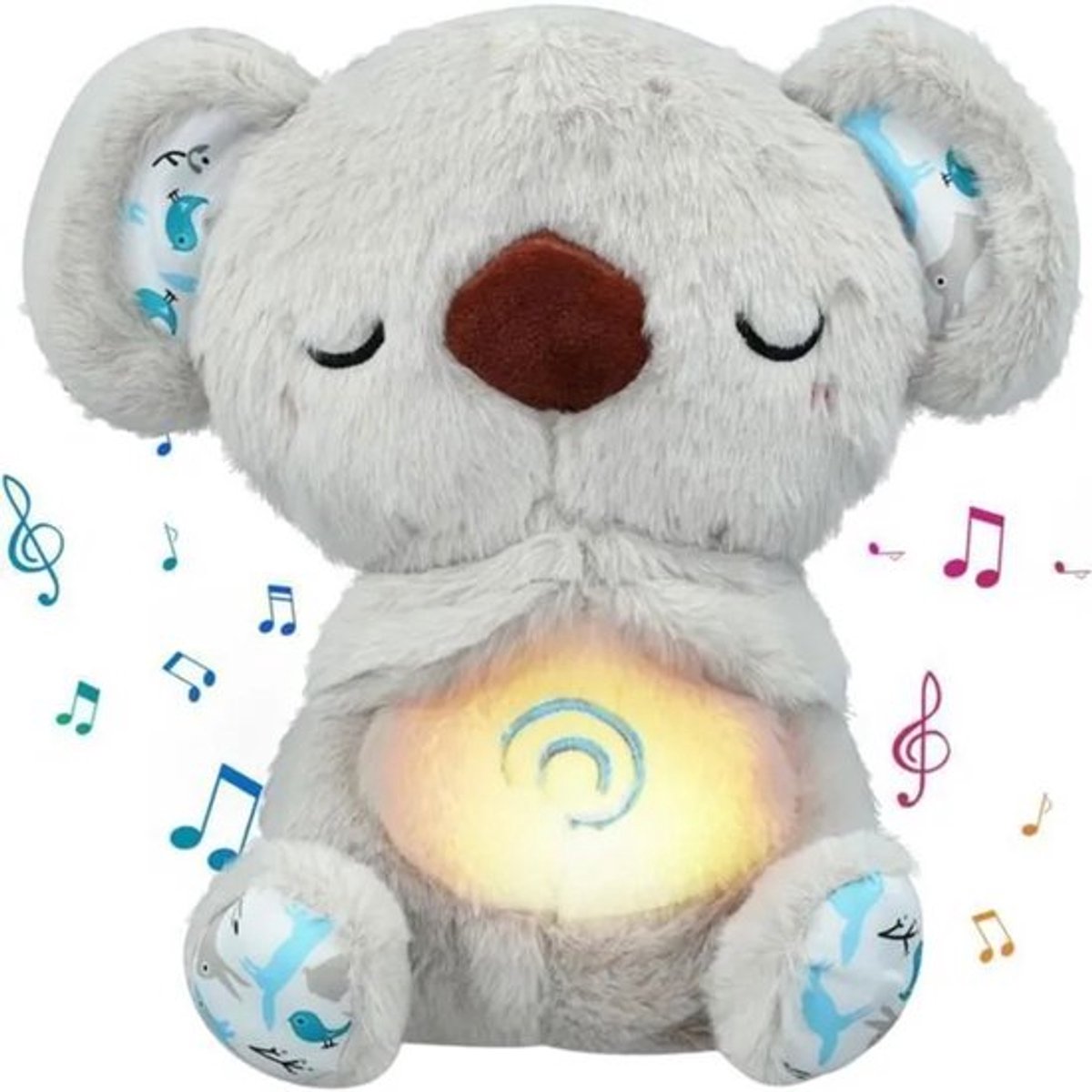 Breathing Koala Knuffel - Ademende Knuffel - Ademhaling Knuffel Koala - Kalmerend Koala Knuffel - Zacht speelgoed dat ademt met geluid reliëfpluche voor volwassenen en baby