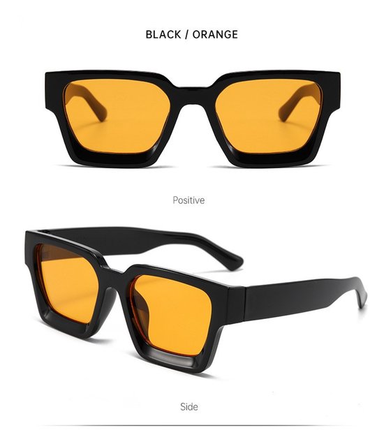 Zwarte Zonnebril - Oranje Glazen - 2 Stuks - Unisex - Festival Bril - Koningsdag zonnebril - Koningsdag Bril - Trendy Zonnebril - Nederlands Elftal - WK 2026 van Merkloos — afbeelding 4