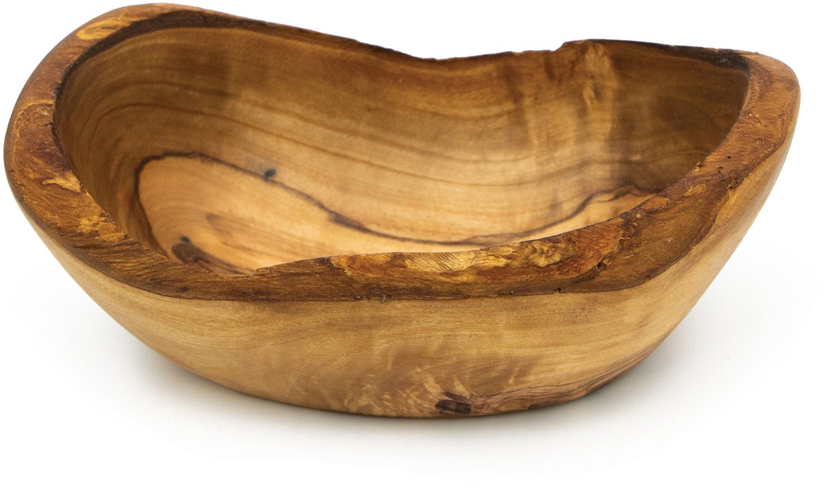 Rizes Wood - Pure Olive Wood - olijfhouten Schaaltje - Olijfhout - Borrel - Cadeautip - Duurzaam!