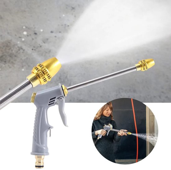 Dit krachtige hogedrukspuitpistool heeft drie sproeistanden en is Geschikt voor het wassen van auto's. Het kan ook worden gebruikt als hogedrukreiniger Geschikt voor tuinslangen — afbeelding 3