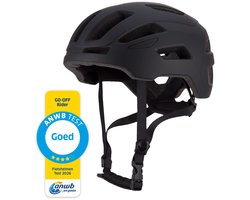 GO-OFF® RIDER Fietshelm - Ebike Helm voor Volwassenen - Geschikt voor Elektrische Fiets en Racefiets - Dames en Heren - Zwart - L
