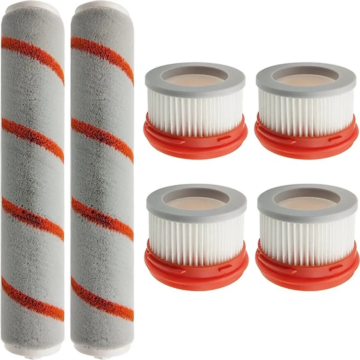 6-delige filtercartridge en rolborstel accessoire set geschikt voor Dreame V9/V10
