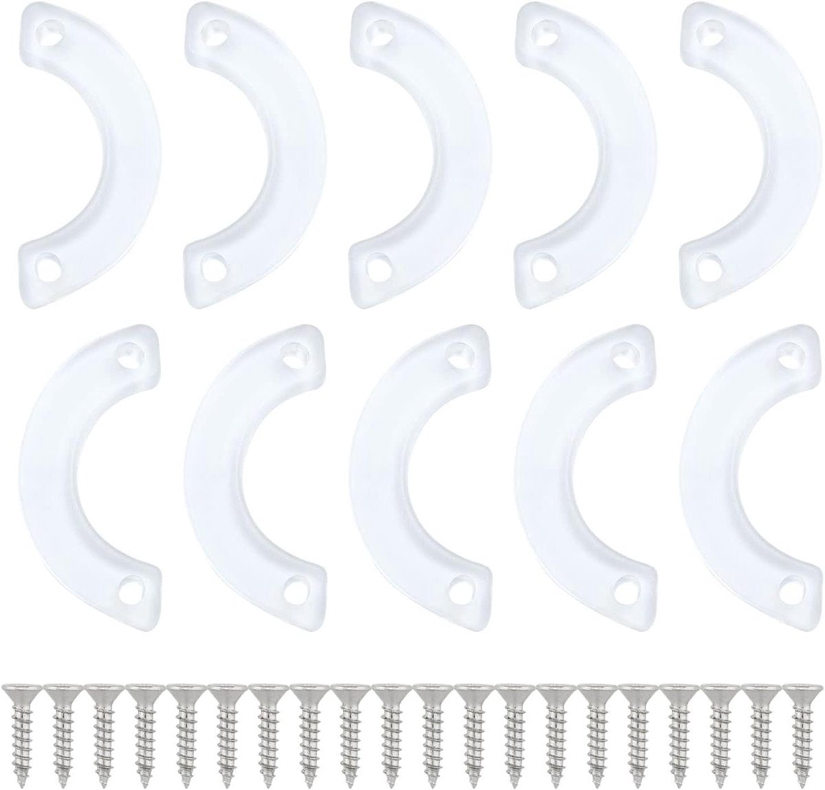 Lade Stoppers - Meubel Reparatie - Laden Fixeren - Antislip PVC - 10 Stuks - Transparant