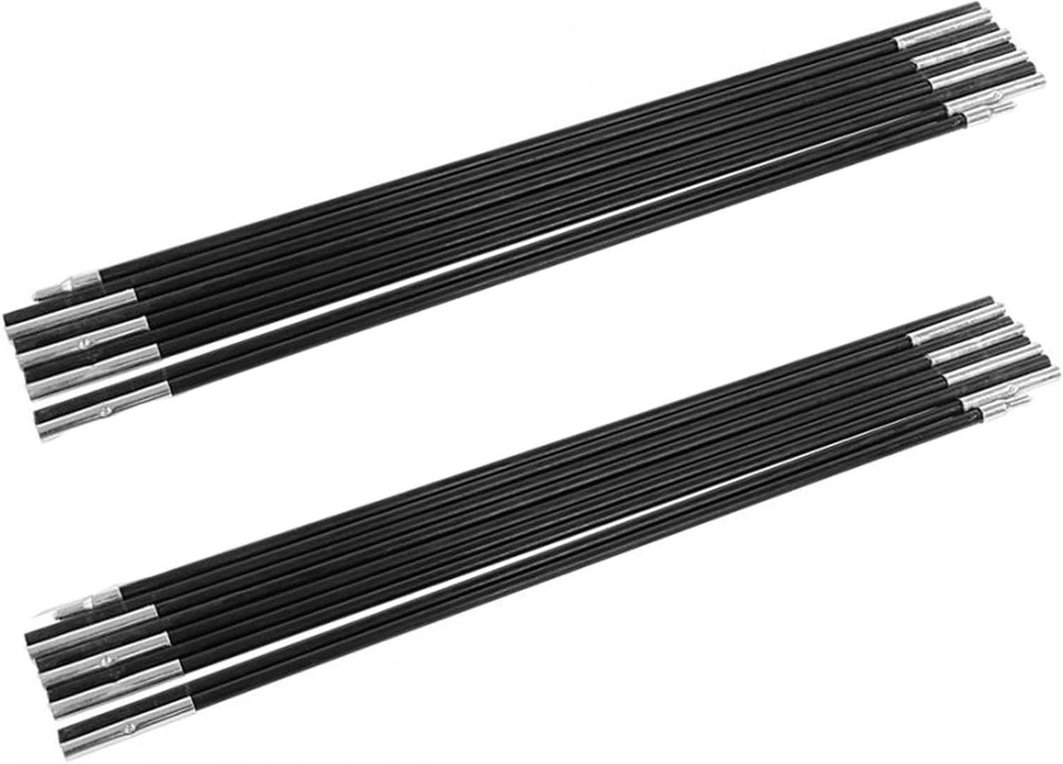 Tentstokken Vervangingsset - Steunstangen Kit - Kamperen Buitenactiviteiten - Glasvezel Corrosiebestendig - 3.1-4.75 m Lengte - 340