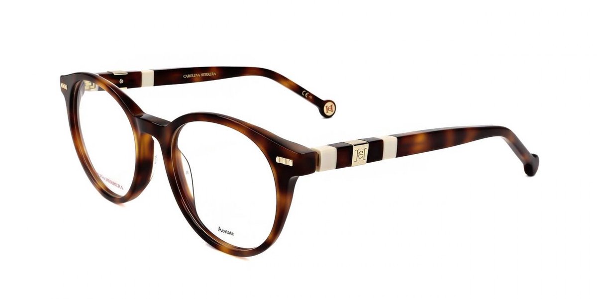 Carolina Herrera CH 0049 Havana ivory 50/18/145 WOMAN Brilmonturen
