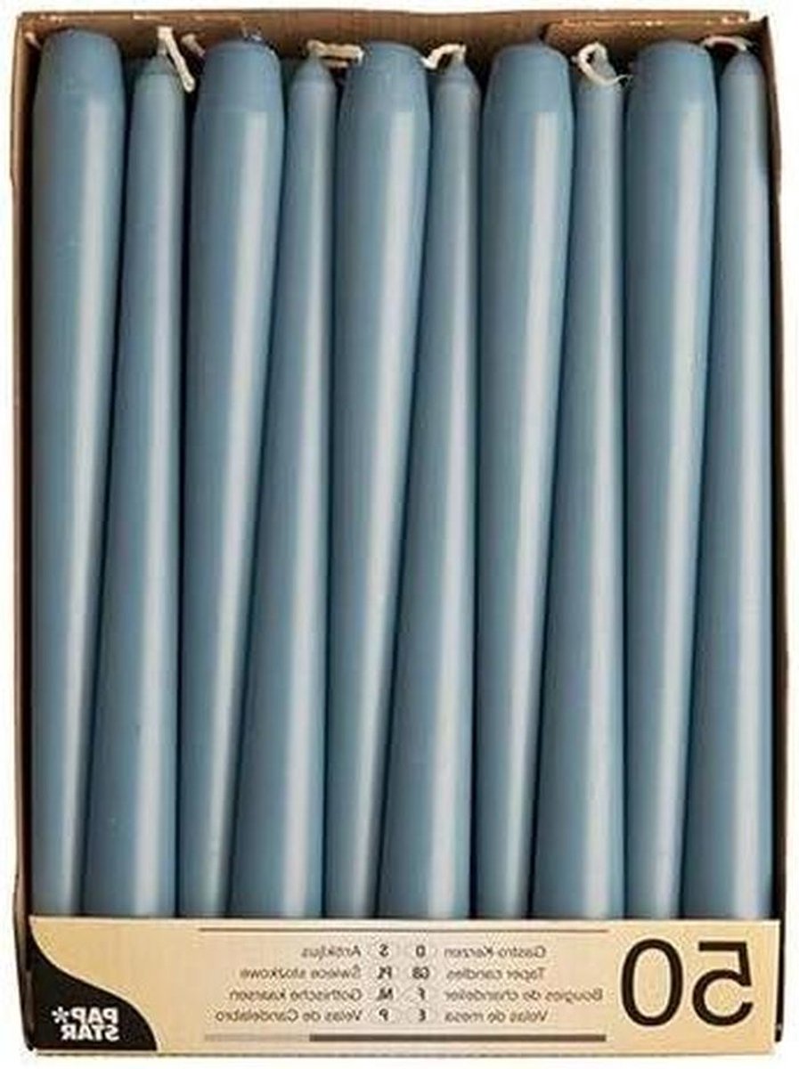 Kroonluchter kaarsen - Puntige kaarsen - Tafel decoratie - Lange brandduur - 50 stuks - Ar