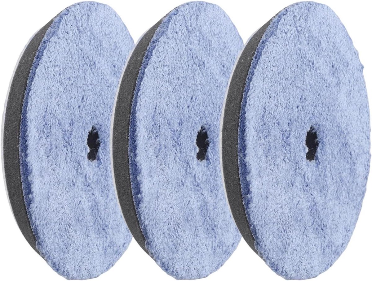 Polijstpads Set - Schuurschijven - Auto Polijsten - Microfiber Constructie - 3 Stuks 6 Inch - Zoals Afgebeeld