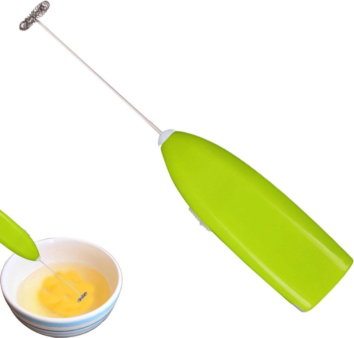 Drankmixer Elektrisch - Handmixer Opschuimer - Dranken Bereiden - Snelle Schuimvorming - 198 cm Lengte - Groen