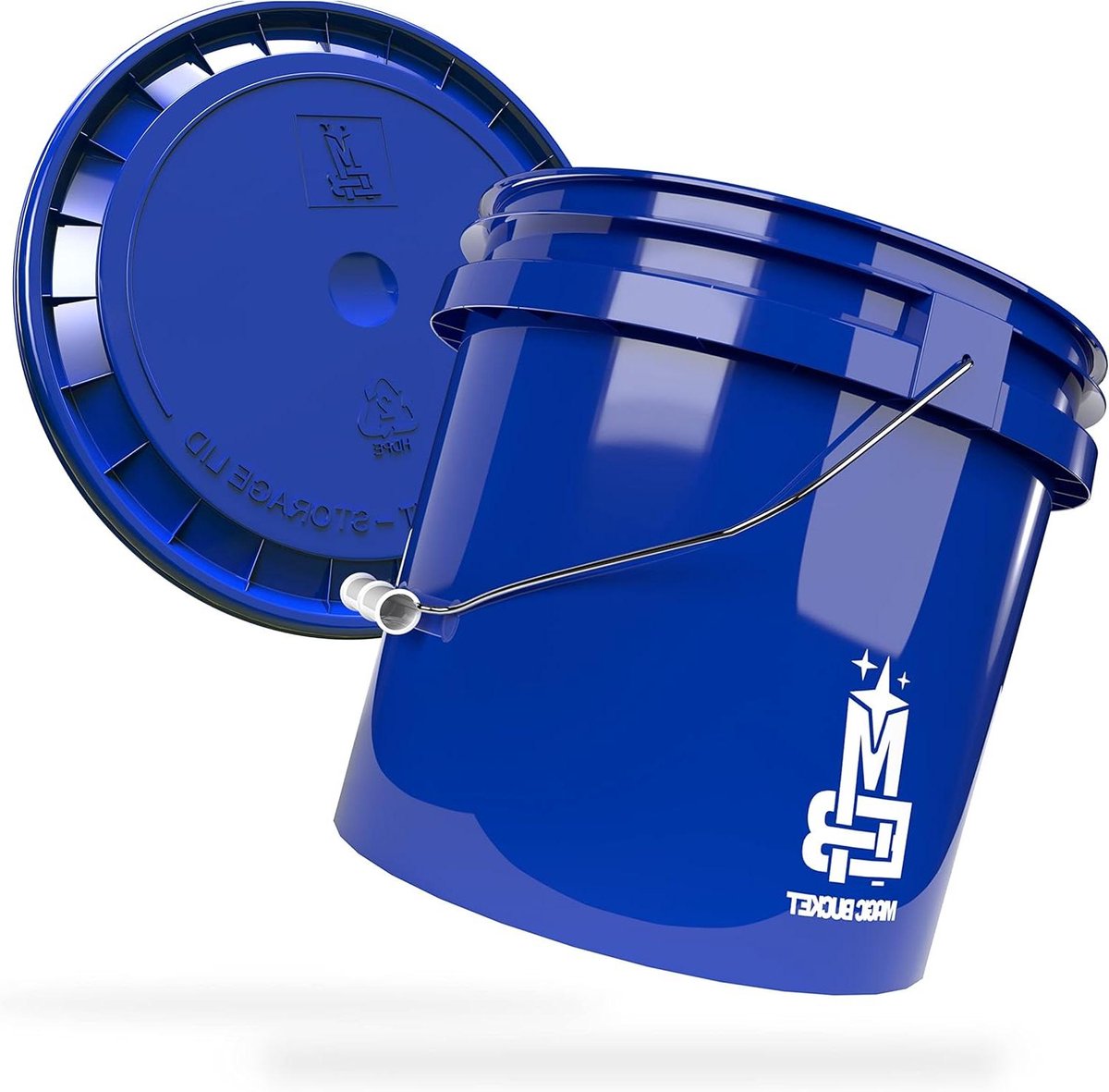 Wasemmer Set - Auto Wasemmer Reinigingsemmer - Auto Wassen - Extra Stabiel Ontwerp - 13 Liter - Blauw