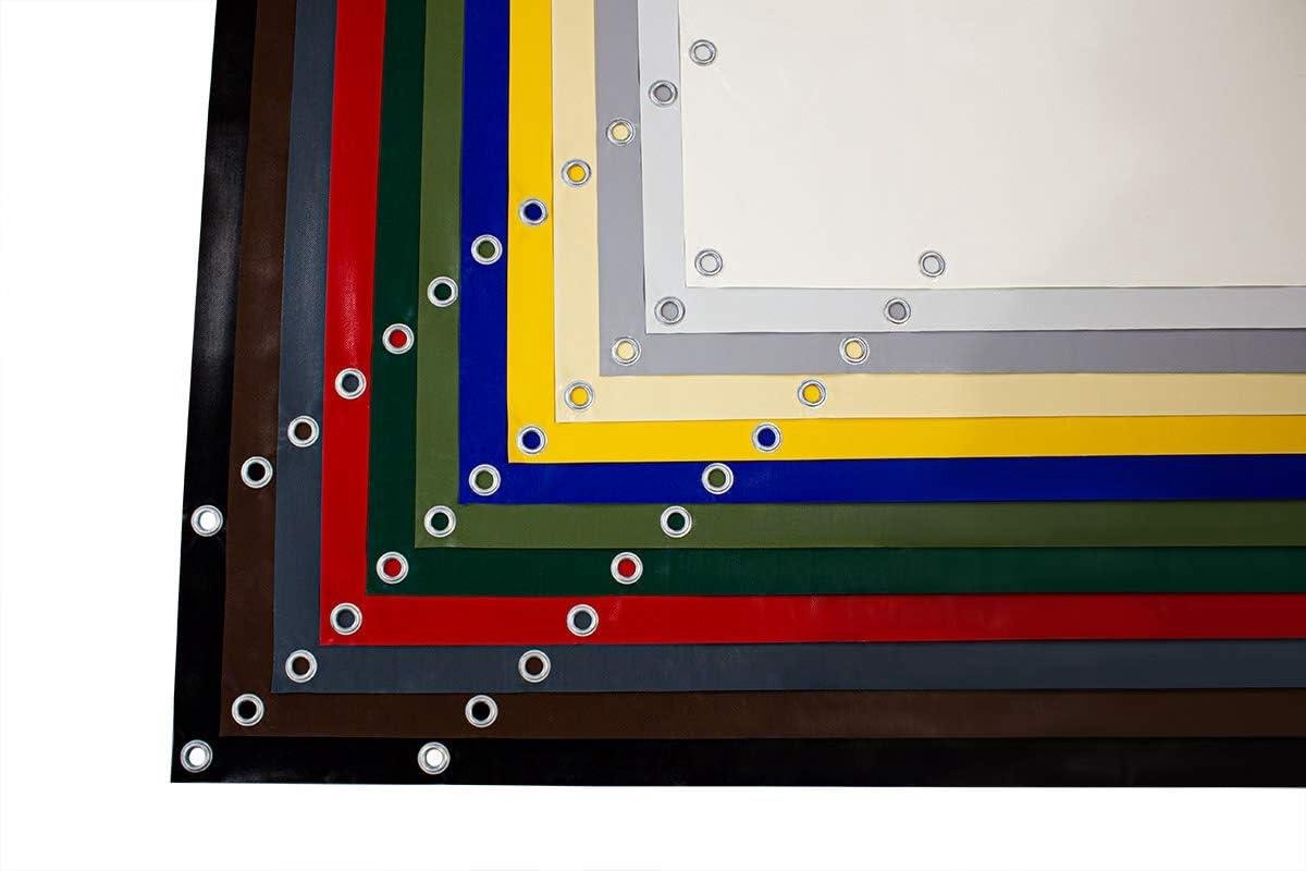 PVC Afdekzeil - Waterdicht Zeil - Bescherming Buiten - Scheurvast 600 g/m² - 3m x 4m - Antraciet