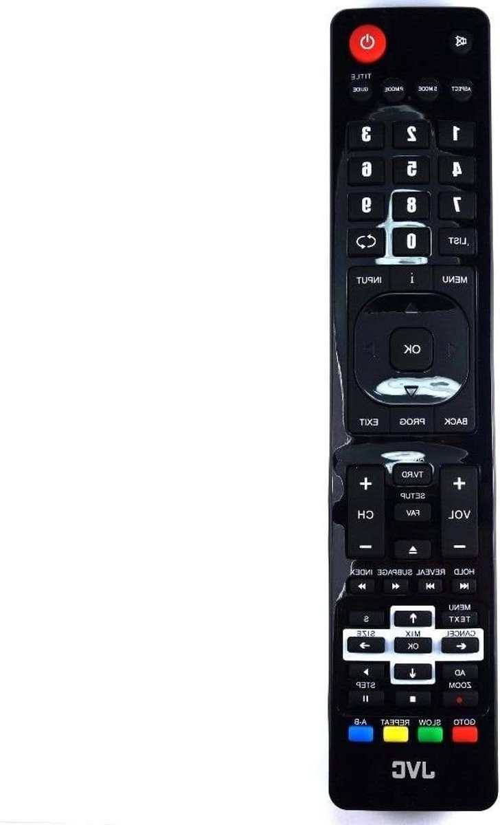 TV Afstandsbediening - Afstandsbediening Televisie - TV Bediening - Originele JVC Kwaliteit - 10 Meter Bereik - Zwart
