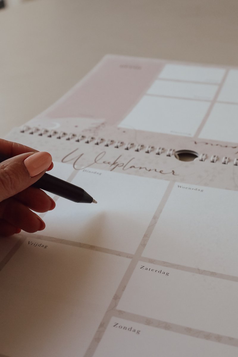 Maan Amsterdam Weekplanner - Inclusief stickervel - To do planner - Ongedateerd - A4 - Eclipse — afbeelding 2