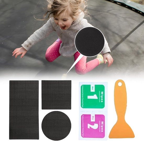 Trampoline Reparatiekit - Scheur Herstel - Trampoline Onderhoud - Zelfklevende Patches - 3 Vormen - Niet gespecificeerd — afbeelding 5