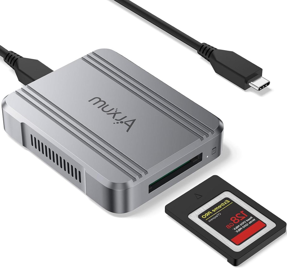CFexpress 4.0 Kaartlezer - Geheugenkaartstation Extern - Snelle Data Overdracht - USB4 40 Gbps Snelheid - Niet gespecificeerd - Grijs