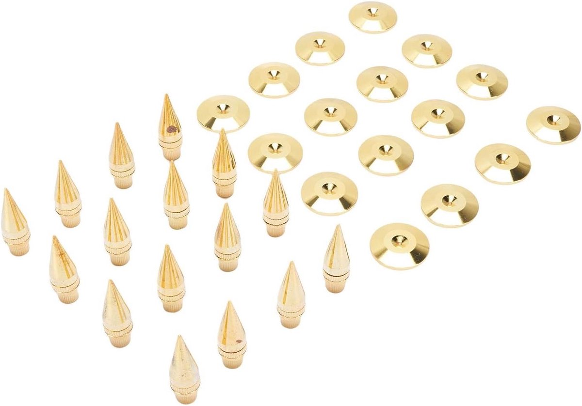 Speaker Spikes - Isolatie Voetjes - Verbeter Geluid - Trillingsdemping - 16 Stuks - Koper