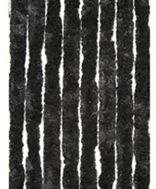 Dami Living - 90 x 220 cm - Vliegengordijn Kattenstaart - Zwart - 21 Pluche Strengen van Merkloos — afbeelding 2