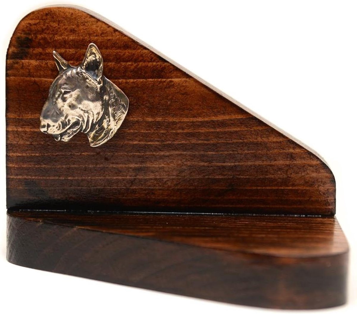 Houten Kandelaar Hond - Theelichthouder Dieren - Sfeerverlichting Huis - Handgemaakt Hondenhoofd - 8.5 x 13 x 8 cm