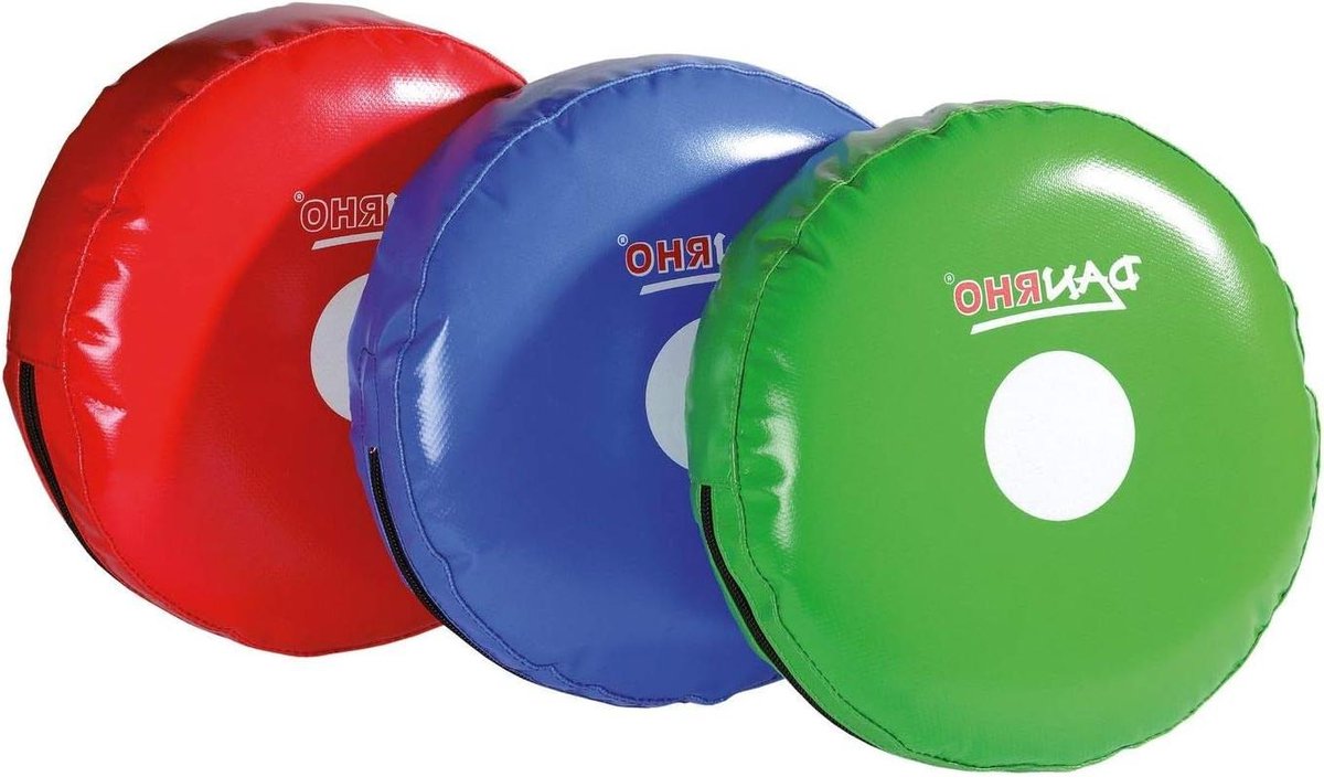 Kinderhanddoek Vechtsport - Trainingskussen Rond - Vechtsport Training - Lichtgewicht Ontwerp - 25 cm Diameter - Rood