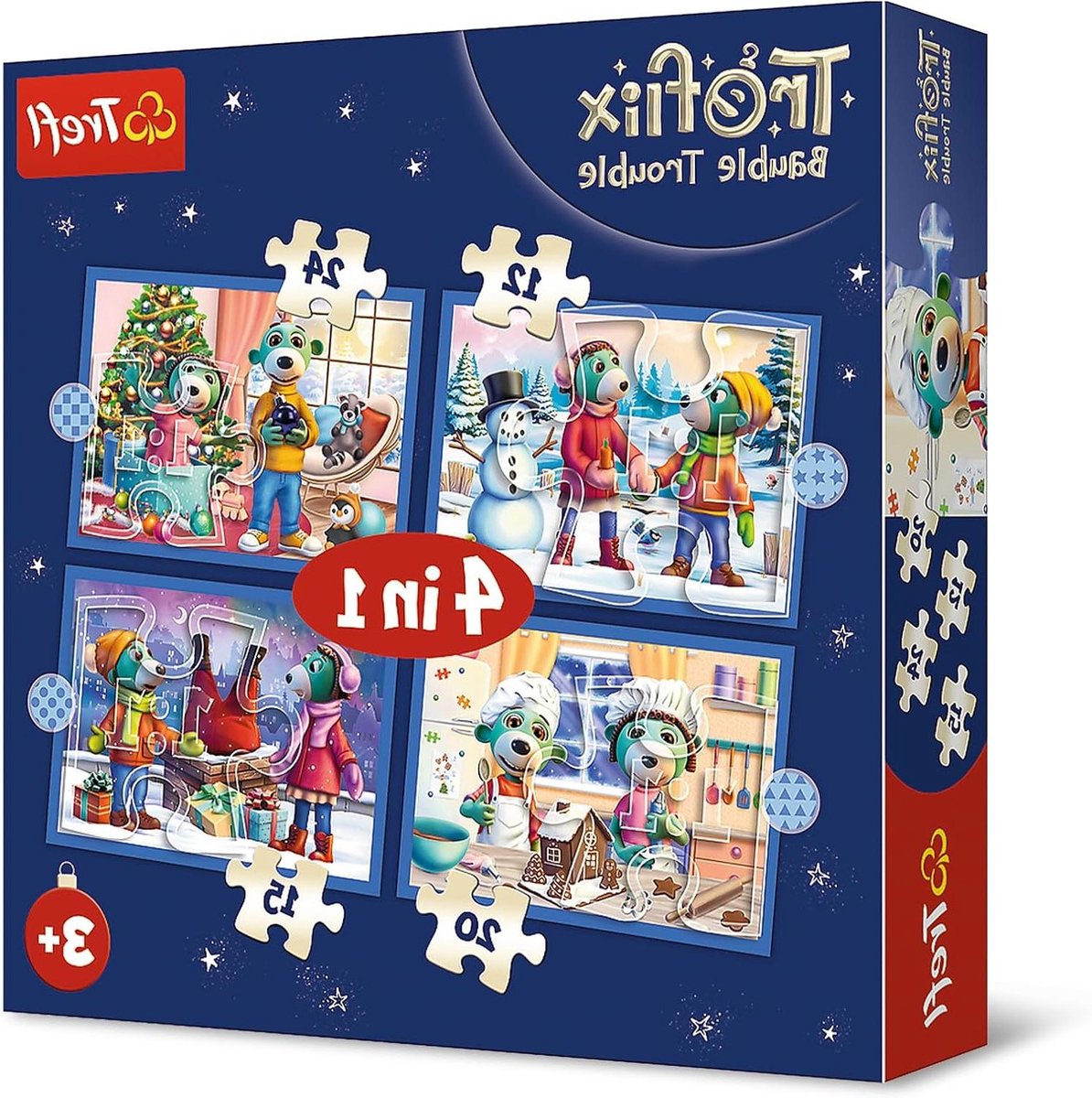 Kinderspellen - Puzzel set - Creatief Spelen - Verschillende Moeilijkheidsgraden - 4 Puzzels - Multicolour