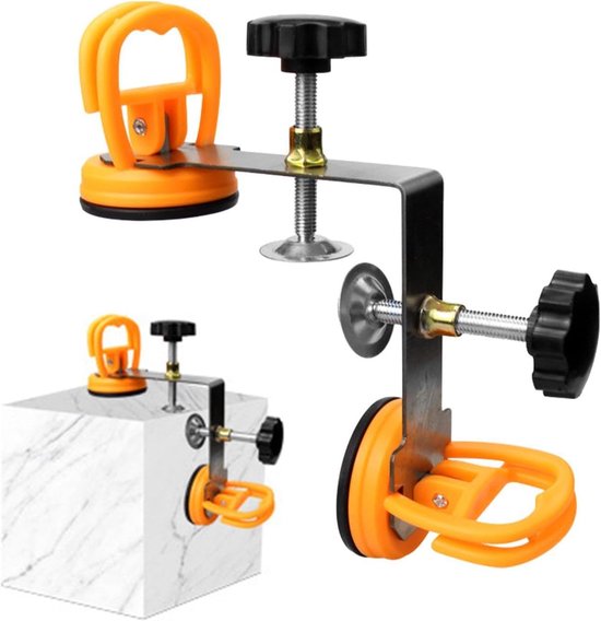 Voegmachine Aanrechtblad - Haakse Klem - Nauwkeurig Verbindingen Maken - Dubbele Zuignap Stabiliteit - 118 cm Hoofdstang - Zwart — afbeelding 5