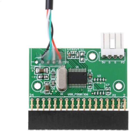 USB Diskettestation - Externe Drive - Gegevens Overzetten - Plug and Play - 20cm Kabel - Zwart — afbeelding 5
