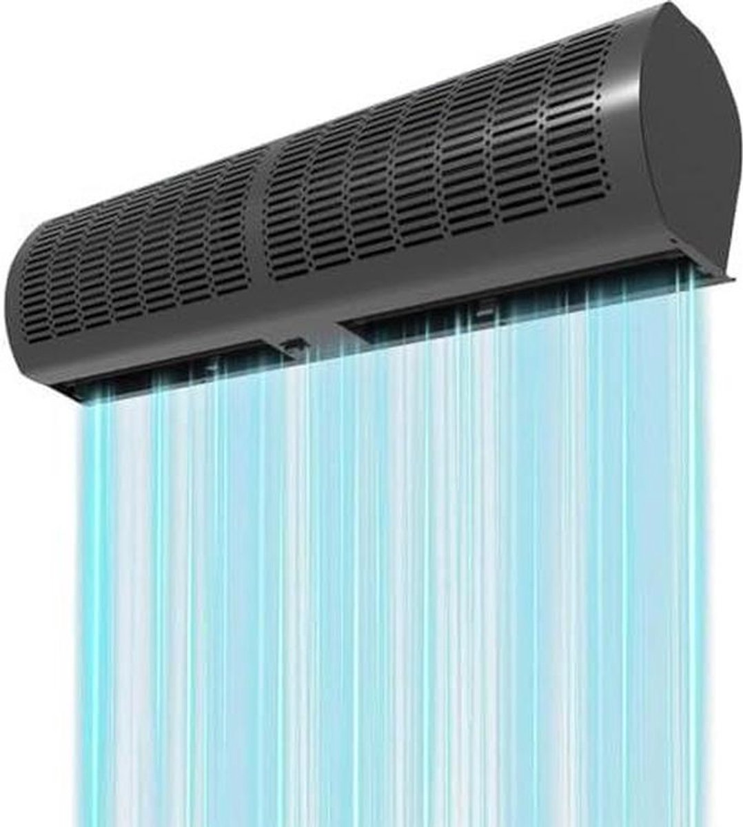 Luchtgordijn ventilator - Binnenluchtgordijn - Klimaatbeheersing - Krachtige luchtstroom - 120CM - Zwart
