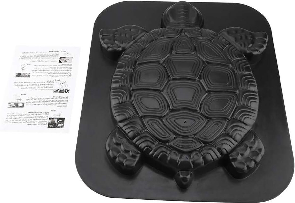 Betonnen Vorm - Steen Mal - Tuinpad Maken - Herbruikbaar Plastic - 445 cm - Zwart