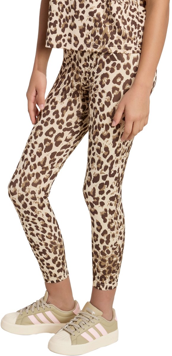 Adidas Sportswear Sportlegging Met Dierenprint Kinderen Beige