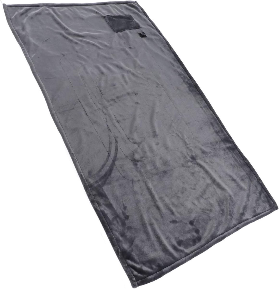 Verwarmde deken - Elektrische plaid - Comfort verhogen - Automatische uitschakeling - 140 x 80cm - Grijs