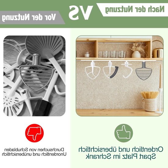 4 Stuks Houder voor Kitchenaid Blender Accessoires, Organizer voor Keukenmixers en Keukenaccessoires, Ideaal voor Opberging en Organisatie in de Keuken van Merkloos — afbeelding 2
