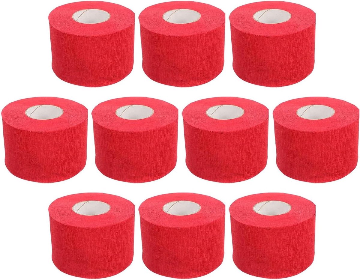 Nekpapier Set - Kapperspapier Halsband - Haar Knippen - Zacht Huidvriendelijk - 10 Stuks - Rood