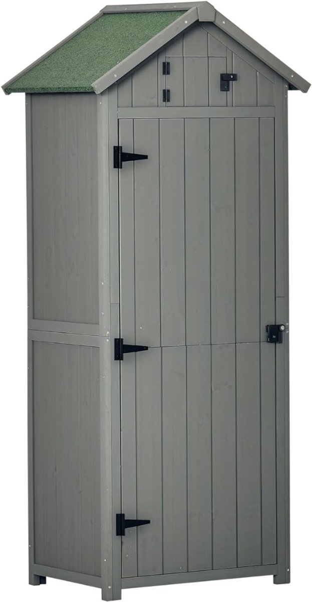 MRKK® Tuinkast - Tuinkist - Tuinkasten voor Buiten - Tuinberging - Hout - Grijs
