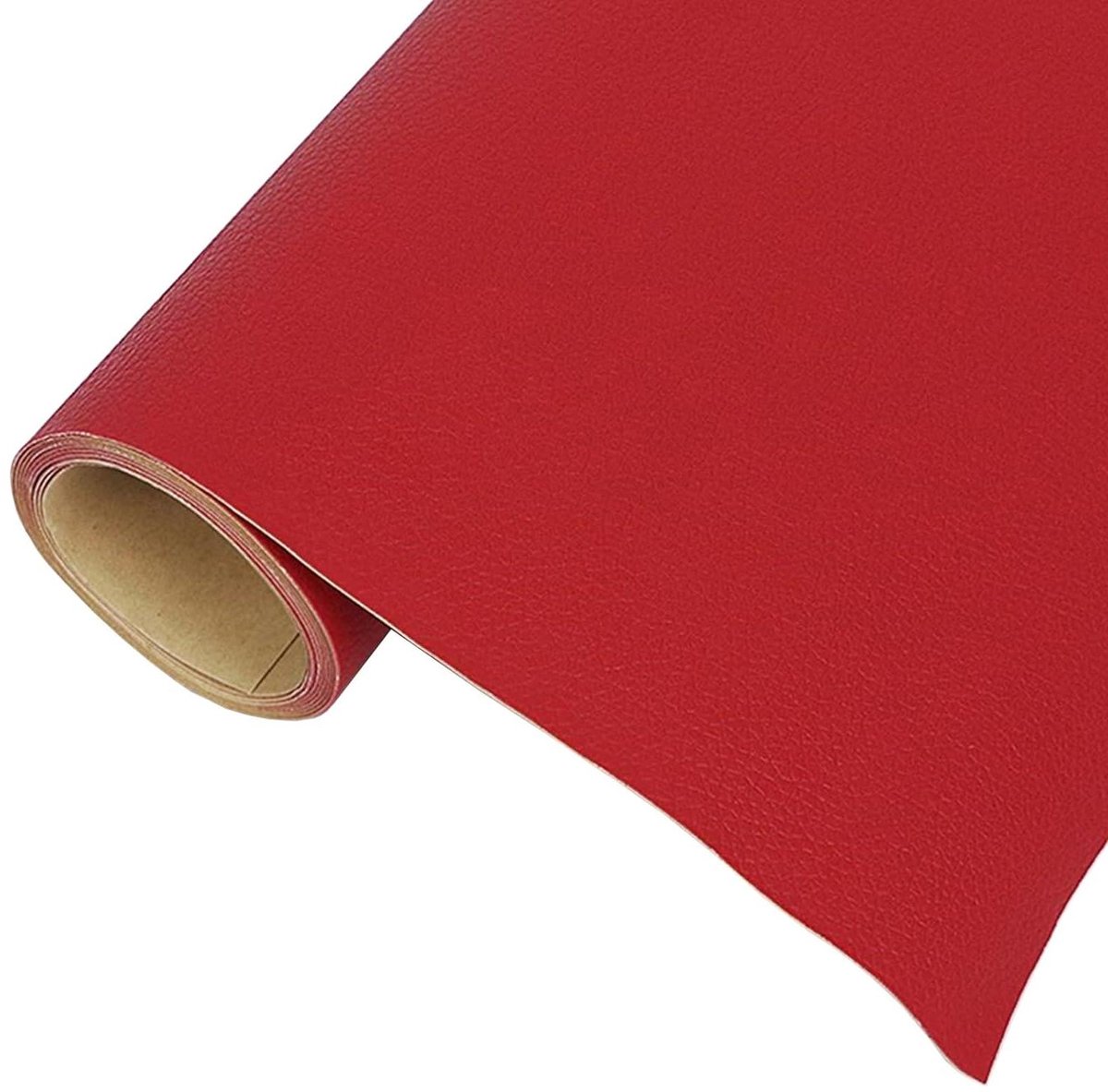 Reparatiepleister Leer - Zelfklevende Tape - Meubels Herstellen - Scheurvast Hittebestendig - 50cm Breed - Rood