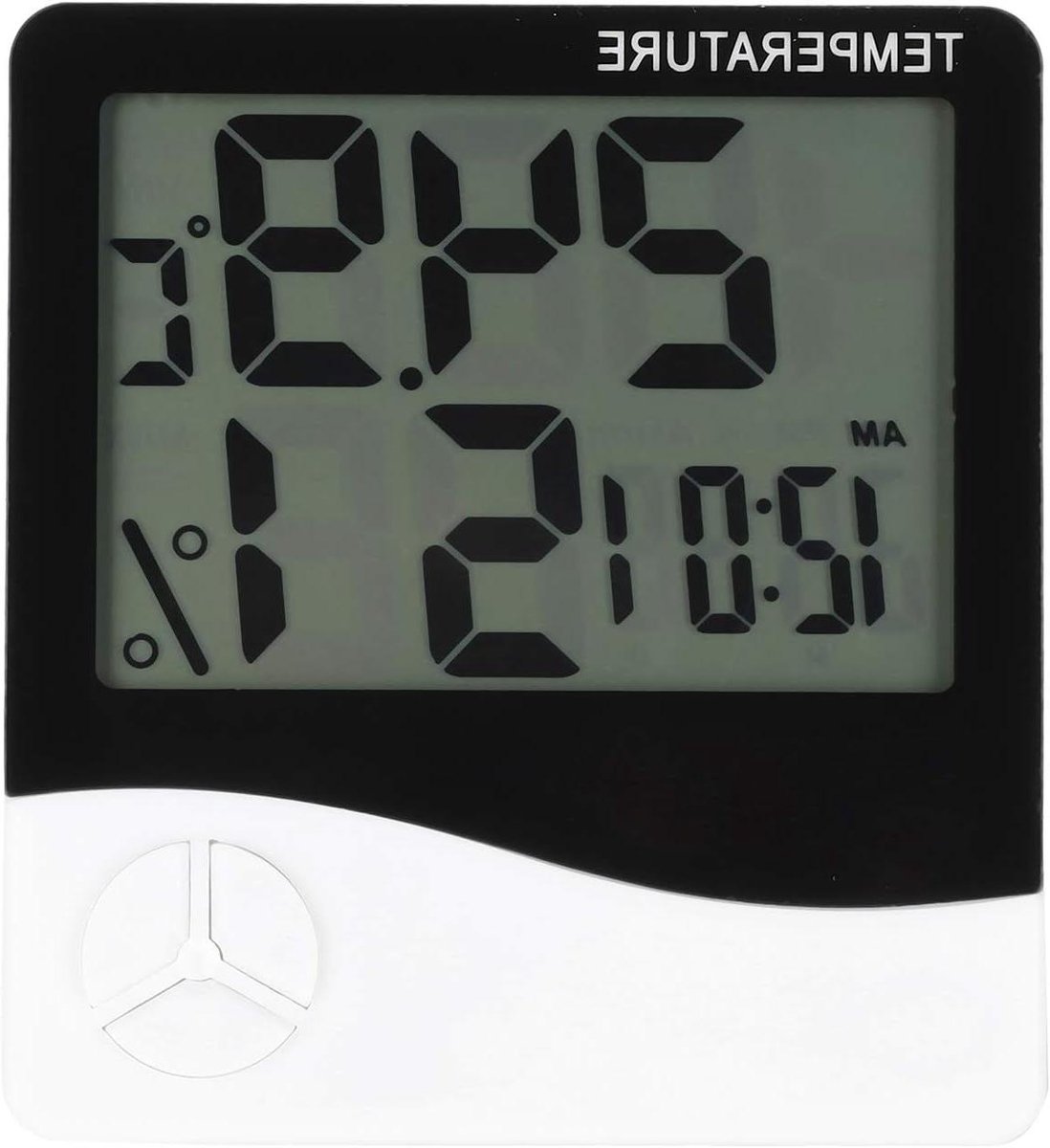 Digitale Hygrometer Thermometer - Kamer Monitor - Binnenklimaat Bewaken - Groot Display - 9 x 10 cm - Wit