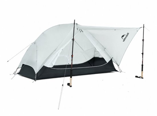 Naturehike Mongar UL 1 - 1-persoons ultralichtgewicht tent - Incl. grondzeil - 15D 1500MM - 3-seizoenen koepeltent - Waterdichte trekkerstent & kampeer tent - Grijs van Merkloos — afbeelding 2