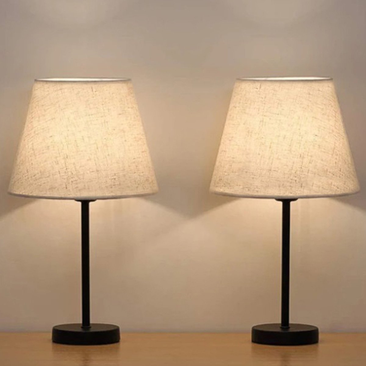 Asir - Tafellampenset (2 stuks) - Room - 100% PVC - 31 x 31 x 27 cm