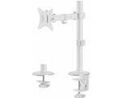Monitor tafelhouder - Bureauarm - Ergonomisch werken - Volledig beweegbaar - 17-32 inch - Wit