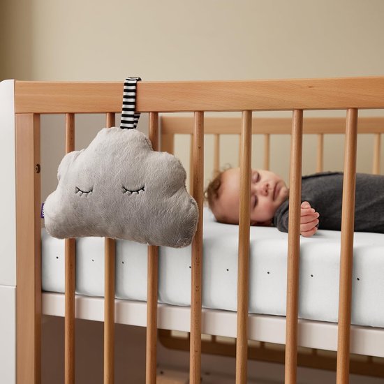 Baby Slaaphulp - Knuffel Wolkje - Rustig Slapen - 4 Geluiden 2 Lichten - Draagbaar Ontwerp - Wit — afbeelding 4