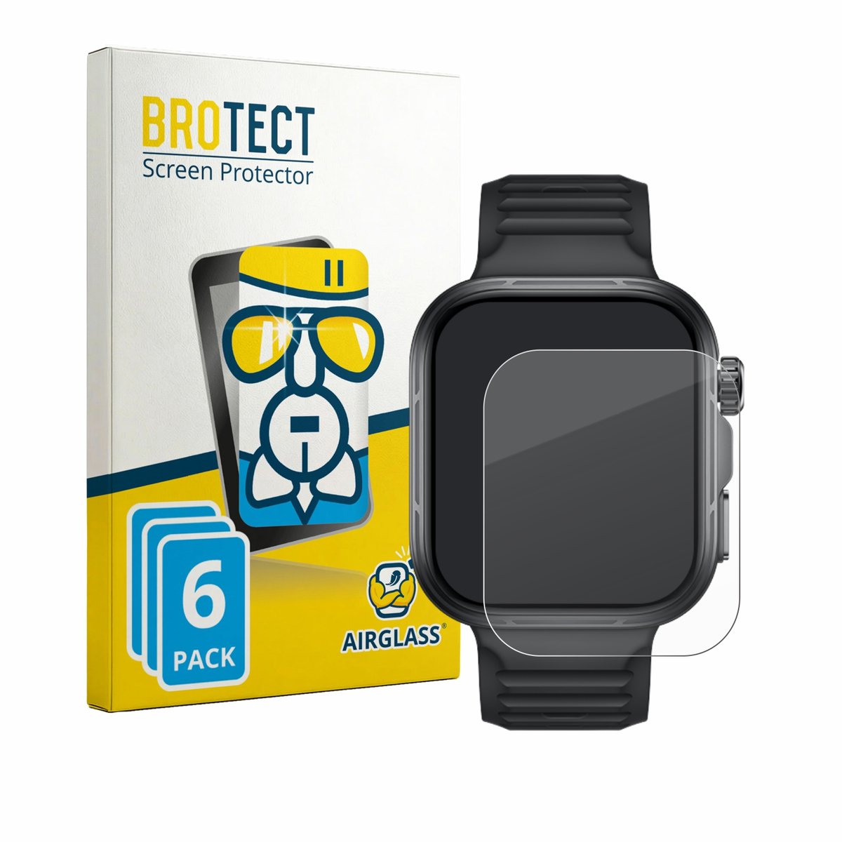 Screenprotector 6 Stuks voor Huawei Watch Fit 5 Pro Beschermglas transparant