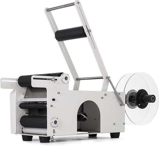 Fles Etiketteermachine - Label Applicator - Flessen Labelen - Automatische Bediening - 12-90mm Diameter - Zilver — afbeelding 2