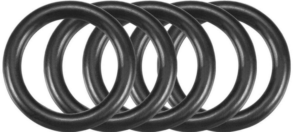 Rubberen Afdichtingen - O-ringen - Lekkages Voorkomen - Hoge Temperatuur Bestendig - 50 Stuks 15mm - Zwart
