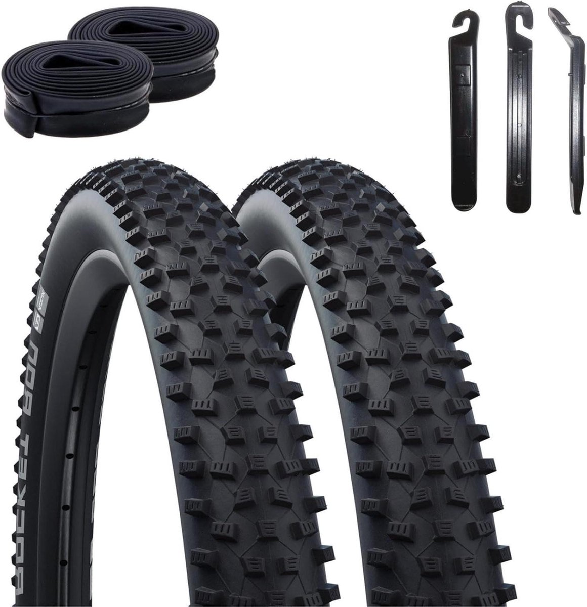 Fietsbanden Set - Vouwbanden Paar - Offroad Rijden - E-25 Goedgekeurd - 29 Inch - Zwart