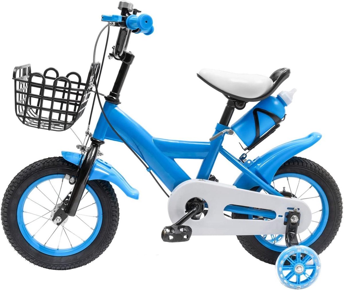 Kinderfiets - Loopfiets - Leren Fietsen - Inclusief Bekerhouder - 12 inch - Blauw