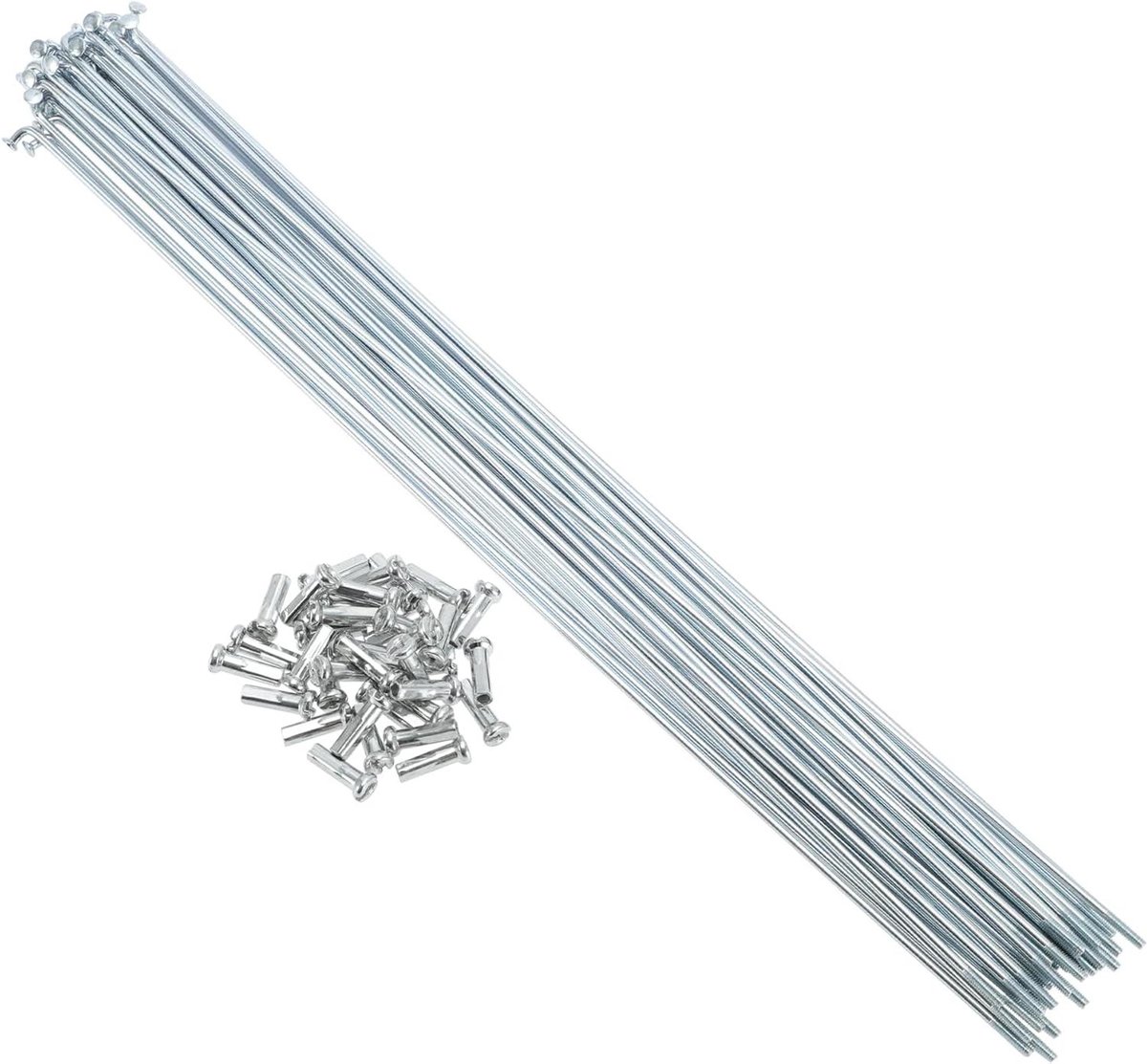 Fiets Spaken - Wiel Spaken - Fiets Reparatie - Gegalvaniseerd Koolstofstaal - 293mm - Zilverkleurig