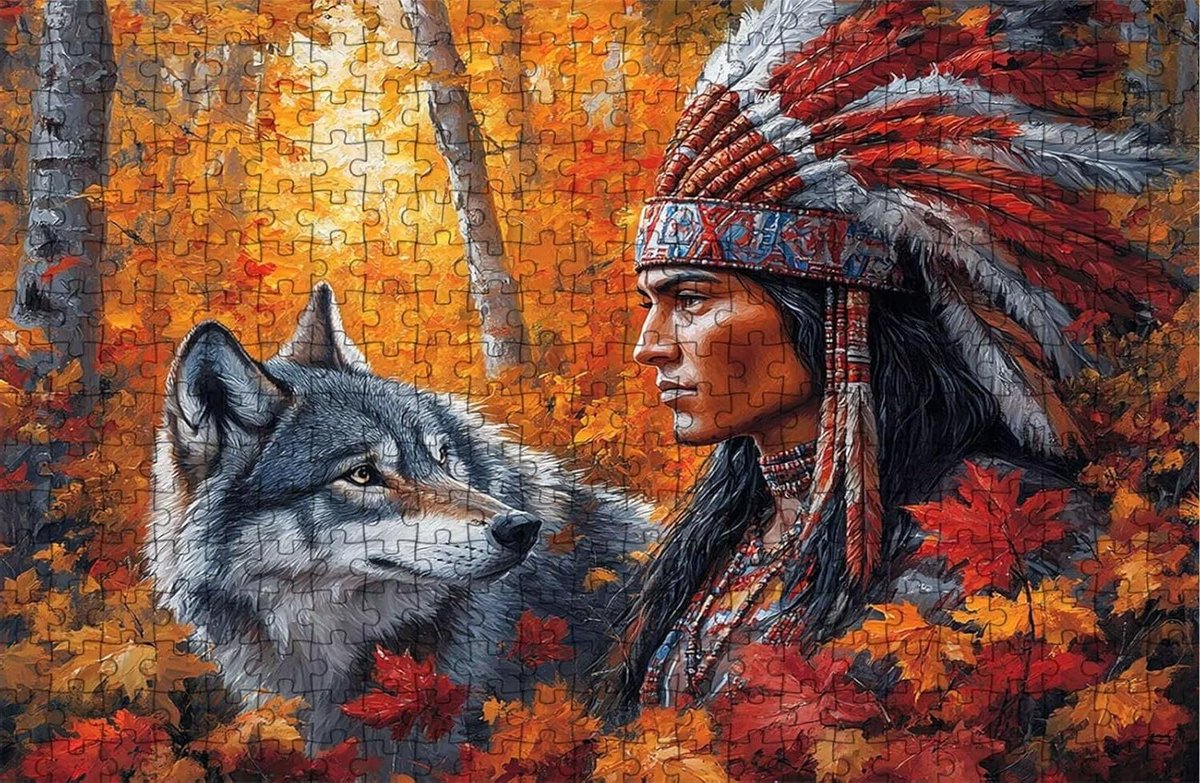Legpuzzel 4000 stukjes - Puzzelspel Volwassenen - Ontspanning Thuis - Siberische Stammen Hout - 140x90cm - Gekleurd