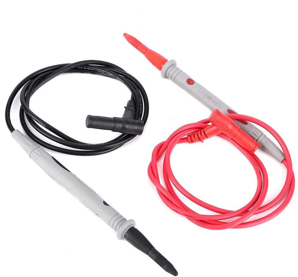 Meetsonde Set - Test Pennen - Elektrische Inspectie - Hoge Spanning Veilig - 90cm Kabel - Rood Zwart