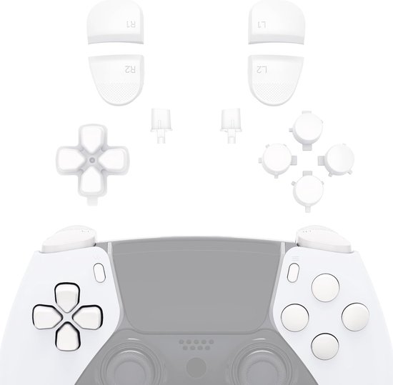 Controller Knoppen Set - Vervangende Knoppen Gamepad - Controller Personaliseren - Specifiek voor PS5 Edge - 1 cm - Blauw — afbeelding 5