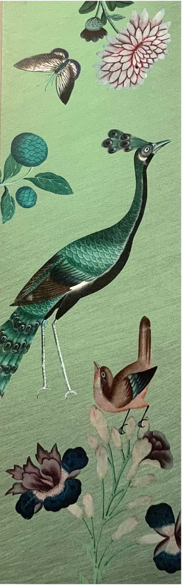 Boekenlegger - Kunst - Chinees papier behang, Kasteel Heeswijk - 5cm x 16cm