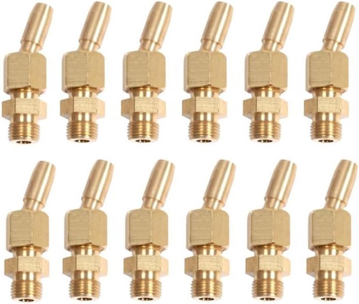12 Stuks 1/8 Inch Messing Stromende Sprays Fonteinsproeiers Universele Watergordijnsproeier Landschap Fontein Decoratie