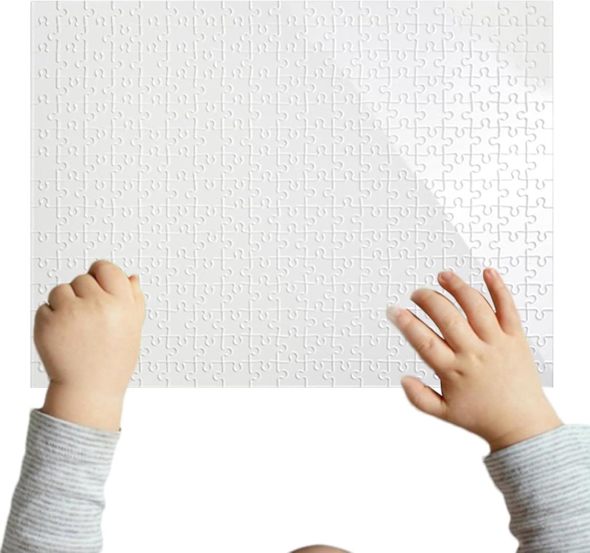 Onmogelijke puzzel: bouw compact formaat | witte mini-puzzels | transparante puzzel voor het trainen van de hersenen, ontspannen en dagelijks plezier thuis of op reis